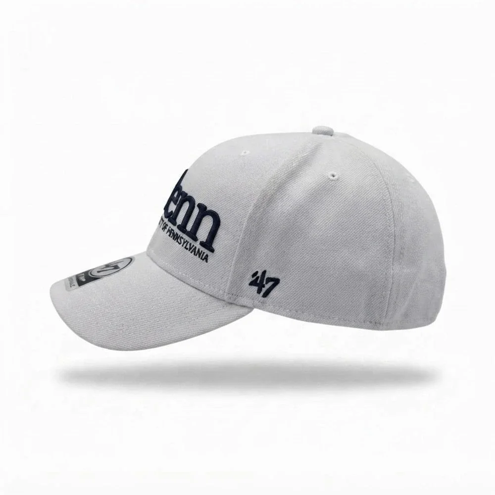 University of Pennsylvania Quakers '47 Brand MVP Adjustable Hat White *NEW*